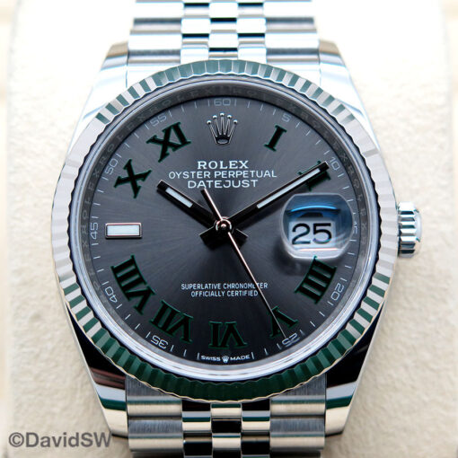 Rolex 126234 Datejust with Slate Roman Dial on Jubilee - Image 3