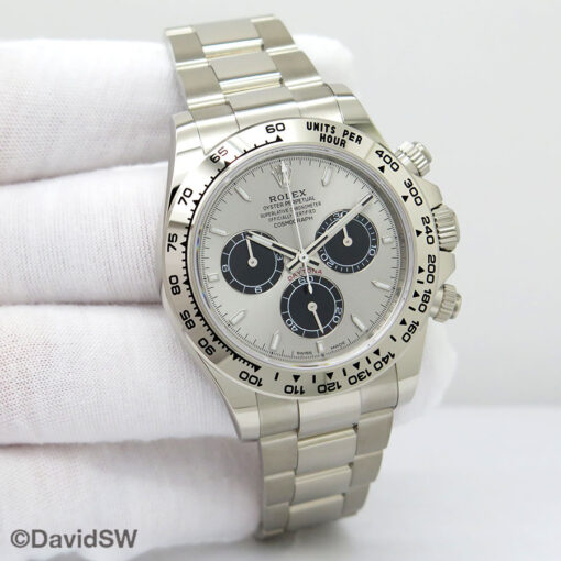 Rolex 126509 Cosmograph Daytona 18K White Gold with Steel Dial (New Model)