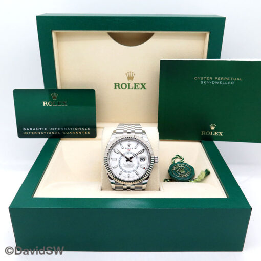 Rolex 326934 Skydweller with White Dial on Jubilee - Image 2