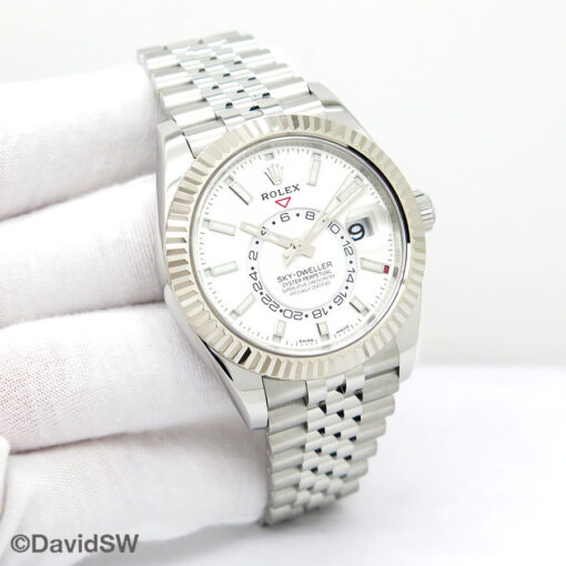 Rolex 326934 Skydweller with White Dial on Jubilee