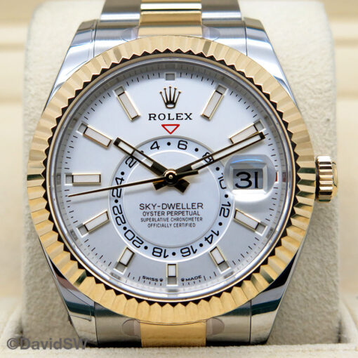 Rolex 336933 Skydweller 18K/SS with White Dial on Oyster - Image 8