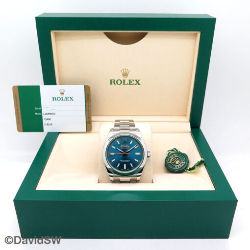 Rolex 116400GV Milgauss with Blue Dial - Image 2