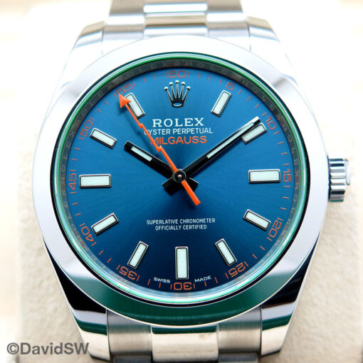 Rolex 116400GV Milgauss with Blue Dial - Image 3