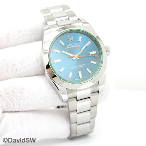 Rolex 116400GV Milgauss with Blue Dial