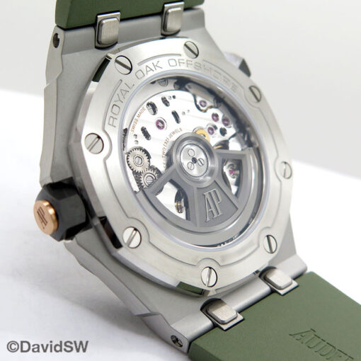 Audemars Piguet 15720ST Royal Oak Offshore Diver with Khaki Green Dial - Image 4