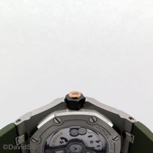 Audemars Piguet 15720ST Royal Oak Offshore Diver with Khaki Green Dial - Image 5