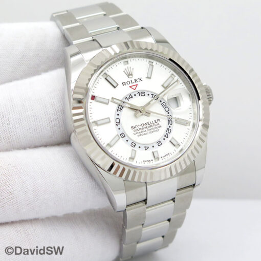 Rolex 336934 Skydweller with White Dial on Oyster