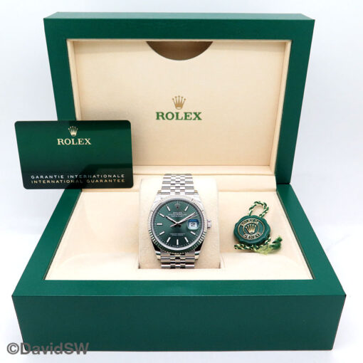 Rolex 126234 Datejust with Mint Green Dial on Jubilee - Image 2