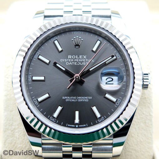 Rolex 126334 Datejust 41 with Slate Stick Dial on Jubilee - Image 3