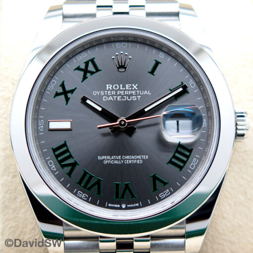 Rolex 126300 Datejust 41 with Slate Roman Dial on Jubilee - Image 3