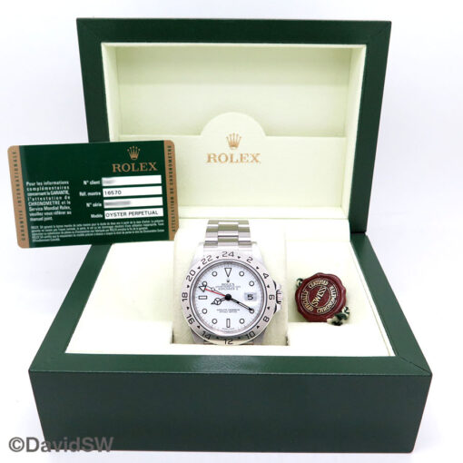 Rolex 16570 Explorer II with White Dial and 3186 Movement - Image 2