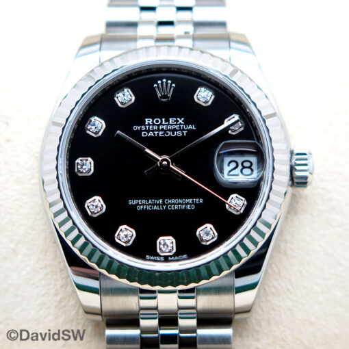 Rolex 178274 Datejust with Black Diamond Dial on Jubilee - Image 3