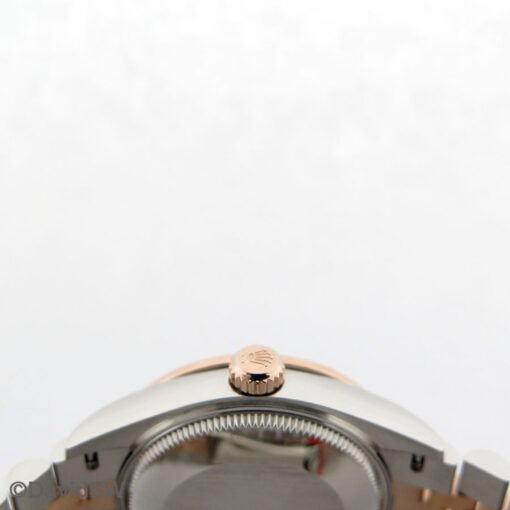Rolex 278381RBR Datejust 18K/SS with Aubergine Roman Dial with Diamond Bezel and Diamond "VI" on Jubilee - Image 4
