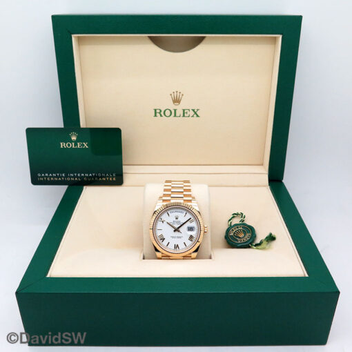 Rolex 228238 Day Date 40 18K Yellow Gold with White Roman Dial - Image 2
