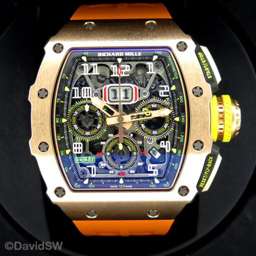 Richard Mille RM11-03 18K Rose Gold Automatic Flyback Chronograph - Image 3
