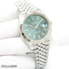 Rolex 126334 Datejust 41 with Mint Green Stick Dial on Jubilee