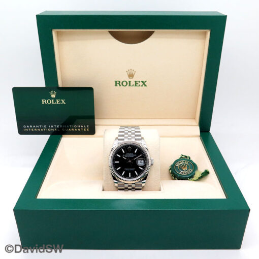 Rolex 126234 Datejust with Black Stick Dial on Jubilee - Image 2
