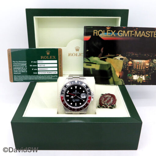 Rolex 16710 GMT Master II with Red/Black Bezel - Image 2