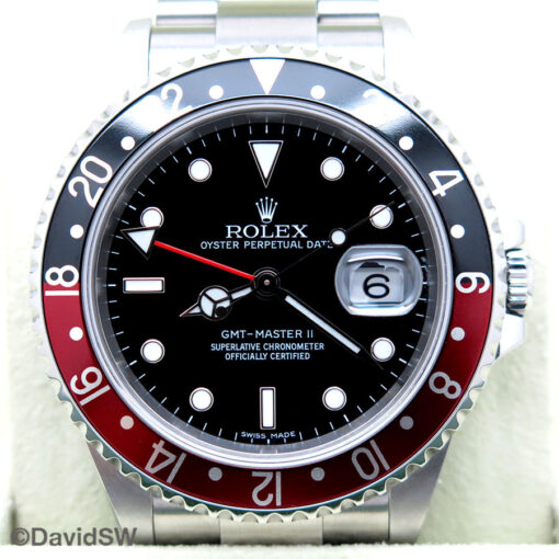 Rolex 16710 GMT Master II with Red/Black Bezel - Image 3