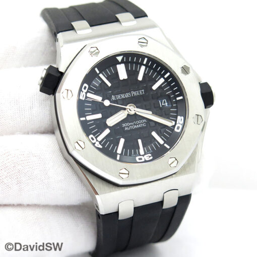 Audemars Piguet 15703ST Royal Oak Offshore Diver with Black Dial