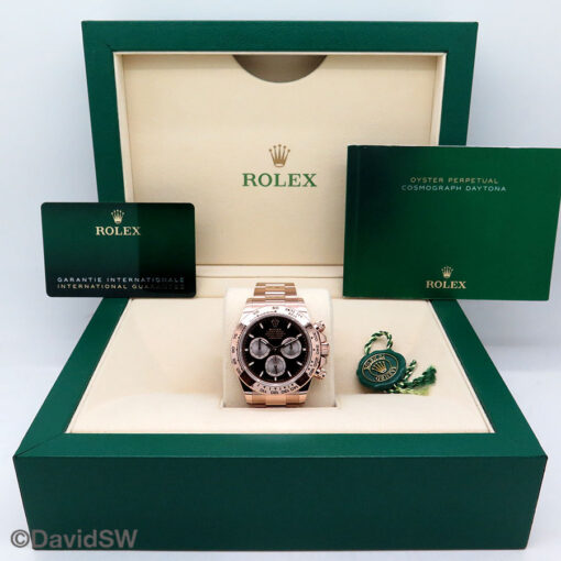Rolex 126505 Cosmograph Daytona 18K Rose Gold with Black Dial (New Model) - Image 2