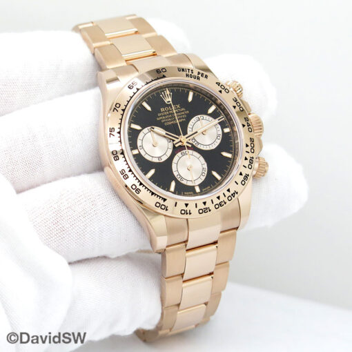 Rolex 126505 Cosmograph Daytona 18K Rose Gold with Black Dial (New Model)