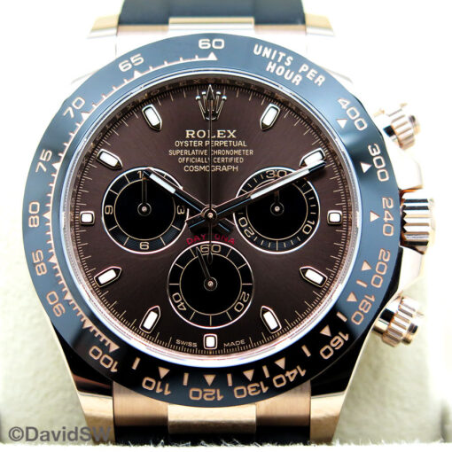 Rolex 116515LN Cosmograph Daytona 18K Rose Gold with Chocolate Dial - Image 3