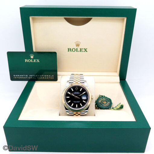 Rolex 126333 Datejust 41 18K/SS with Black Stick Dial on Jubilee - Image 2