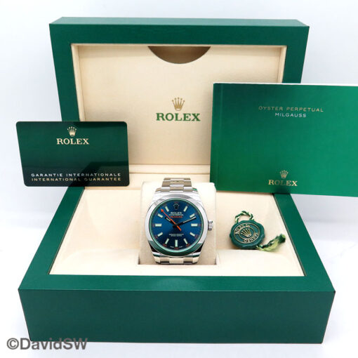 Rolex 116400GV Milgauss with Blue Dial - Image 2