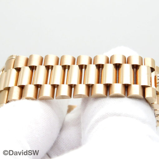 Rolex CPO 118235 Day Date 18K Rose Gold with White Roman Dial - Image 9