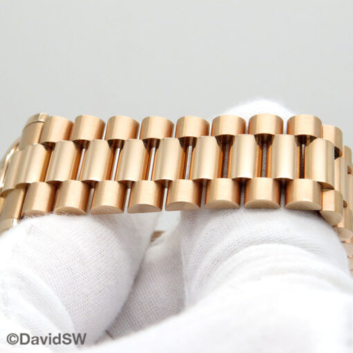 Rolex CPO 118235 Day Date 18K Rose Gold with White Roman Dial - Image 7