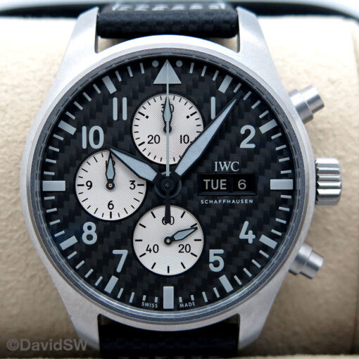 IWC IW3779 Pilot's Watch Chronograph AMG Edition with Carbon Dial - Image 3