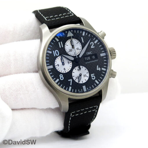 IWC IW3779 Pilot's Watch Chronograph AMG Edition with Carbon Dial