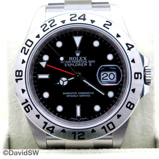 Rolex 16570 Explorer II with Black Dial and 3186 Movement (New Old Stock) - Image 3