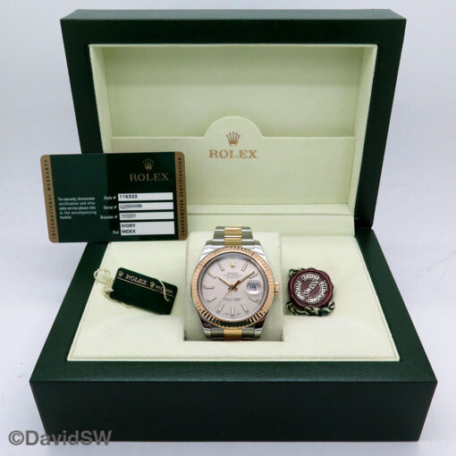 Rolex 116333 Datejust II 18K/SS with Ivory Stick Dial on Oyster - Image 2