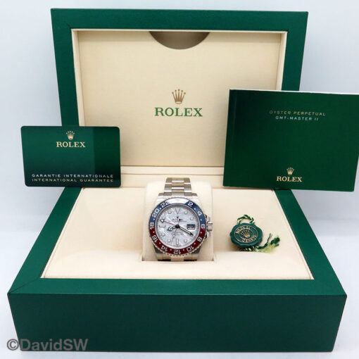 Rolex 126719BLRO GMT Master II 18K White Gold with Meteorite Dial - Image 2