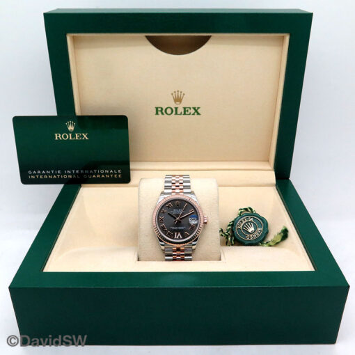Rolex 278271 Datejust 18K/SS with Slate Roman Diamond "VI" Dial on Jubilee - Image 2
