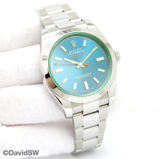 Rolex 116400GV Milgauss with Blue Dial