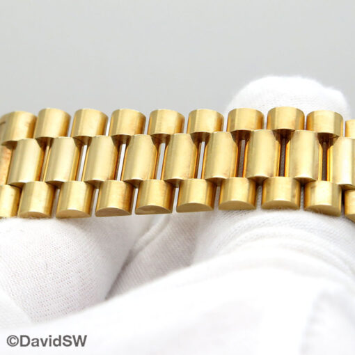 Rolex 18238 Day Date 18K Yellow Gold with Champagne Stick Dial - Image 7