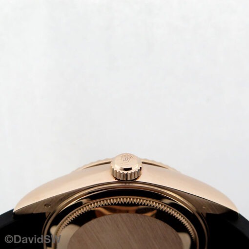 Rolex 326235 Skydweller 18K Rose Gold with Slate Dial on Oysterflex - Image 4