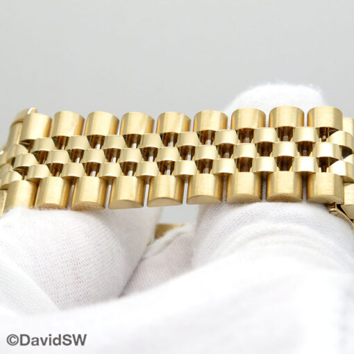 Rolex 116238 Datejust 18K Yellow Gold with Champagne Stick Dial on Jubilee - Image 6