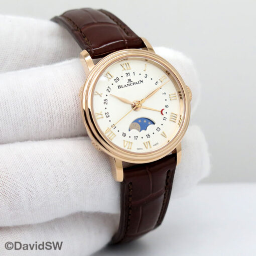 Blancpain Villeret Quantième Phases de Lune 18K Rose Gold