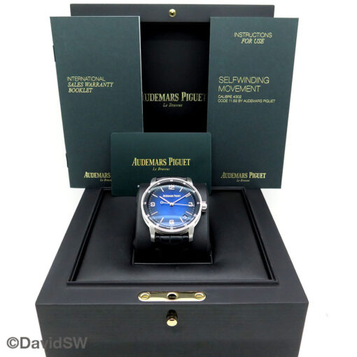 Audemars Piguet 15210BC Code 11.59 Automatic 18K White Gold with Blue Dial - Image 2