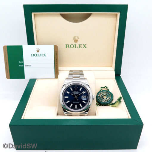 Rolex 116300 Datejust II with Blue Stick Dial on Oyster - Image 2