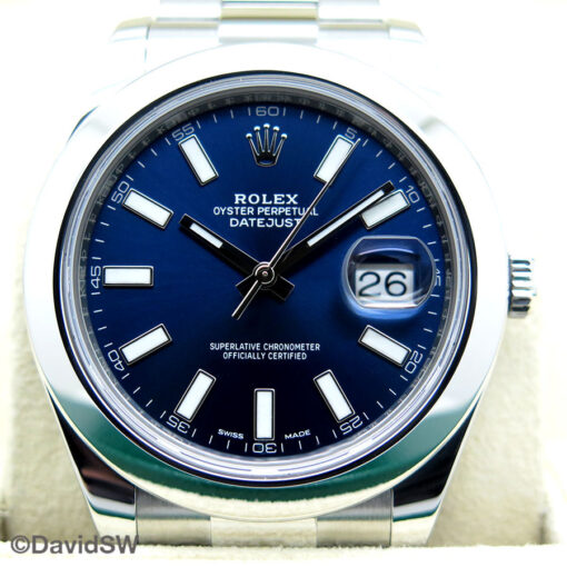 Rolex 116300 Datejust II with Blue Stick Dial on Oyster - Image 3