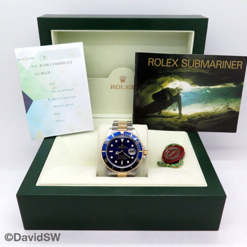 Rolex 16613LB Submariner 18K/SS with Blue Dial - Image 2