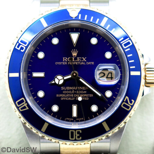 Rolex 16613LB Submariner 18K/SS with Blue Dial - Image 3