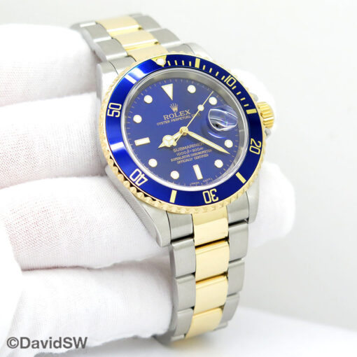 Rolex 16613LB Submariner 18K/SS with Blue Dial