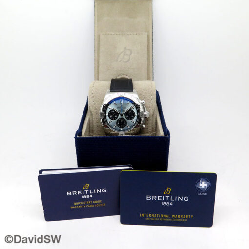 Alternative view of Breitling PB0134 Chronomat B01 42mm with Ice Blue Dial