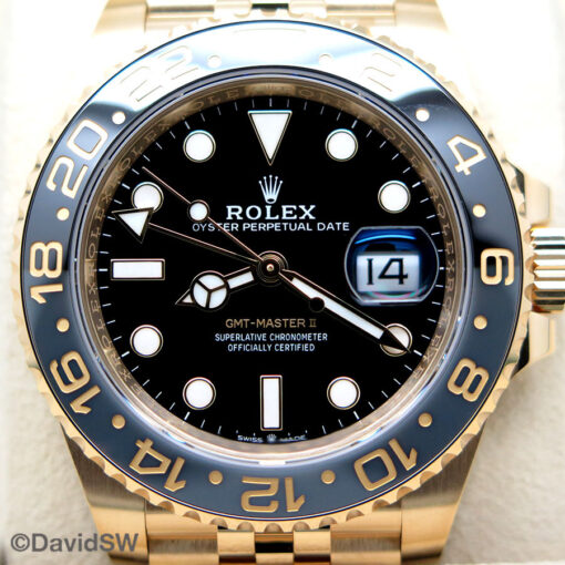 Rolex 126718GRNR GMT Master II 18K Yellow Gold on Jubilee - Image 3